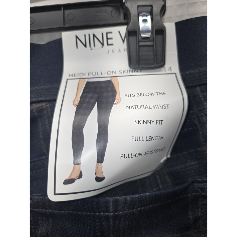 Nine West Ponte Heidi Pants Size 14 Womens Plaid - Picture 7 of 10